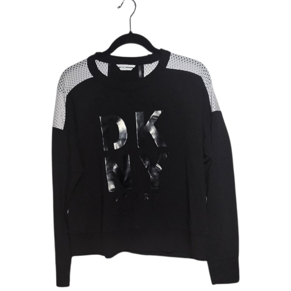 Dkny Tops - Dkny Black and White Sweater Elegant Monochrome Design